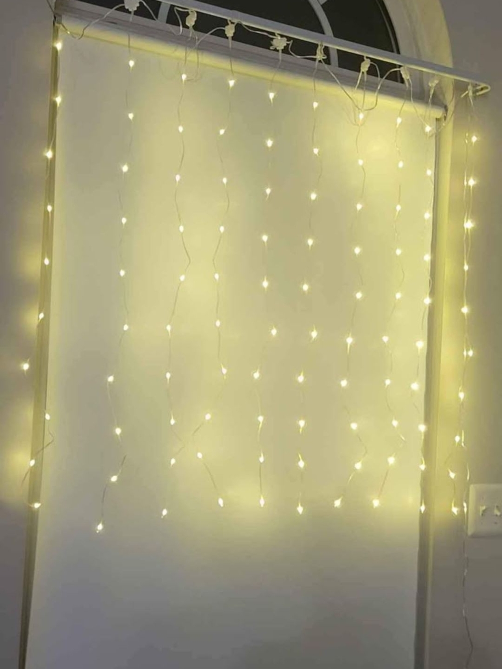 Warm White LED Curtain String Lights - Home Holiday ( 2 Packs)
